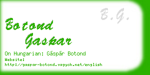 botond gaspar business card